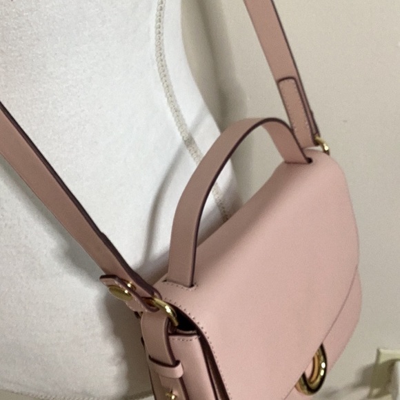 JCrew pink leather satchel/crossbody bag - Picture 3 of 15